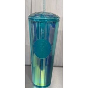 Starbucks Kaleidoscope Dome Iridescent Cold Cup Tumbler‎ 24 OZ Venti Size
